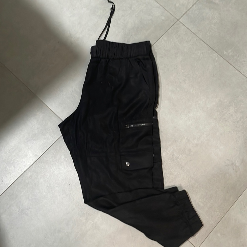 Black cargo pants